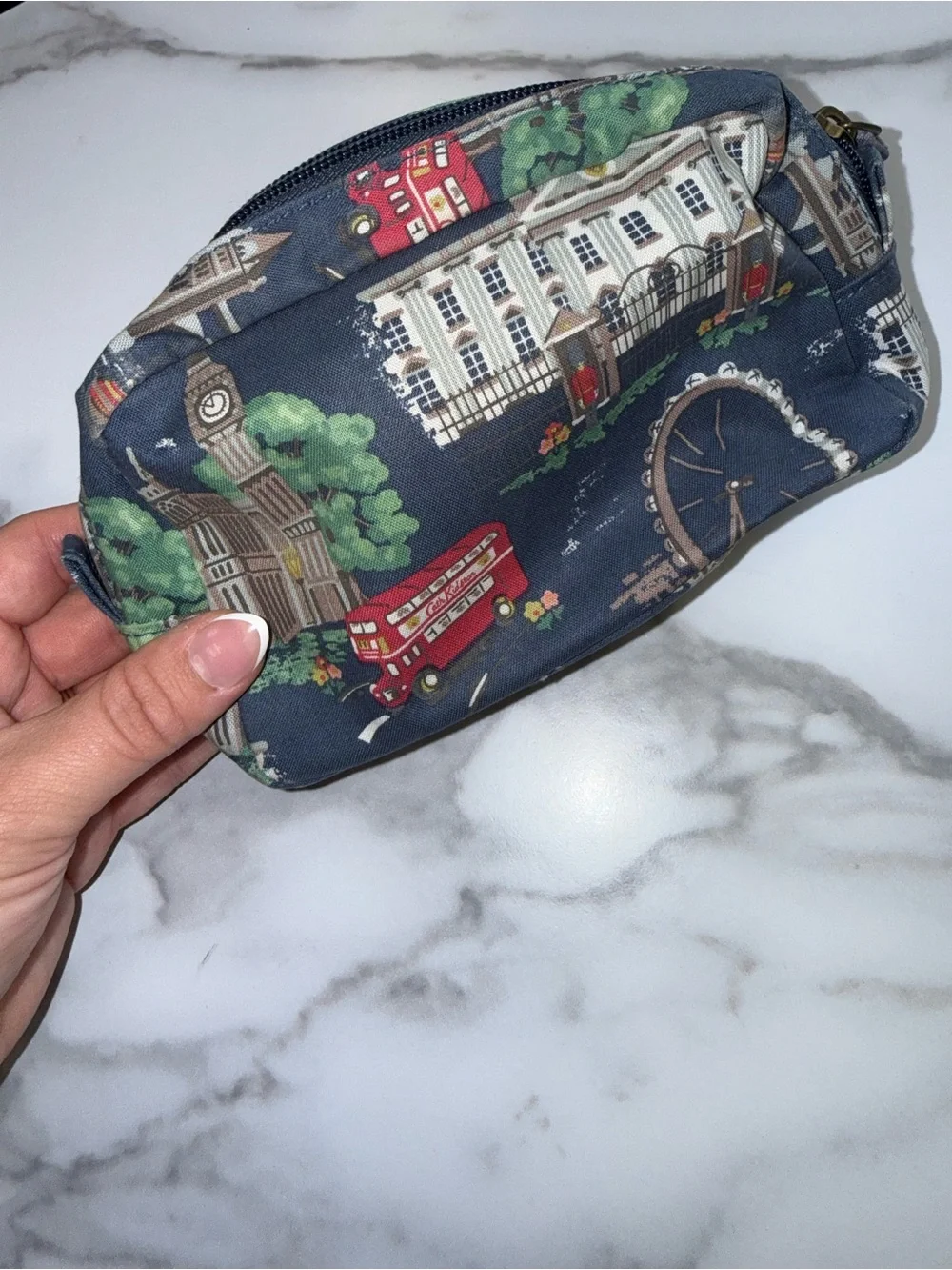 Cath Kidston Navy London Icons Toiletry Pouch